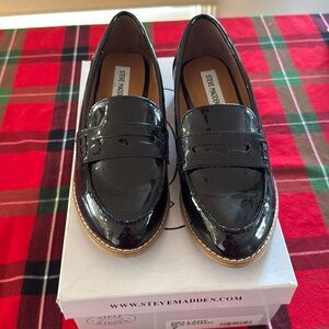Brand new Steve Madden Patent Leather Loafers